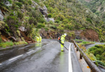 El Cabildo intensifica el operativo de conservación y mantenimiento de carreteras de cara a la Semana Santa
