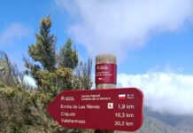 El Cabildo de La Gomera ejecuta trabajos de reposición de la señalética de la red insular de senderos