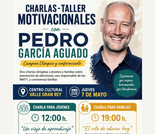 Valle Gran Rey acoge dos charlas-taller motivacionales de Pedro García Aguado dirigidas a jóvenes y familias