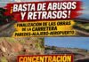 Concentración de protesta por la situación de la carretera GM-3 desde el Aeropuerto de La Gomera – Alajeró – Paredes
