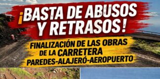 Concentración de protesta por la situación de la carretera GM-3 desde el Aeropuerto de La Gomera – Alajeró – Paredes