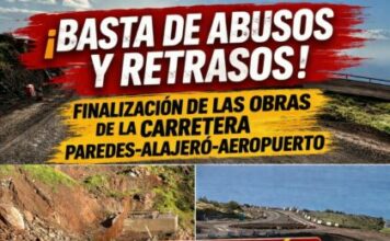 Alajeró y su comarca pide apoyo para solventar el grave problema de la GM-3