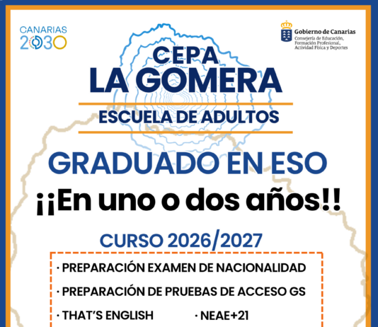 El CEPA La Gomera mantiene abierto el plazo de preinscripción abierto hasta el 24 de abril