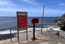 Vallehermoso incorpora tecnología de rescate inmediato en su litoral con la instalación de dispositivos OneUP