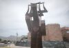 El Cabildo culmina la instalación de una escultura conmemorativa dedicada a la Ruta Colombina