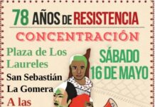 La Plataforma ‘La Gomera por Palestina’ convoca concentración en la Plaza de Los Laureles de San Sebastián de La Gomera