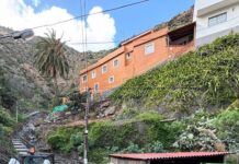 Avanzan las obras de emergencia para la mejora de la seguridad viaria en Vallehermoso