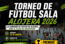 La Comisión de Fiestas de Alojera abre el plazo de inscripción para su torneo de fútbol sala 2026