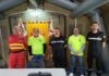 La UME mantiene un encuentro institucional en Vallehermoso durante los ejercicios desarrollados en La Gomera
