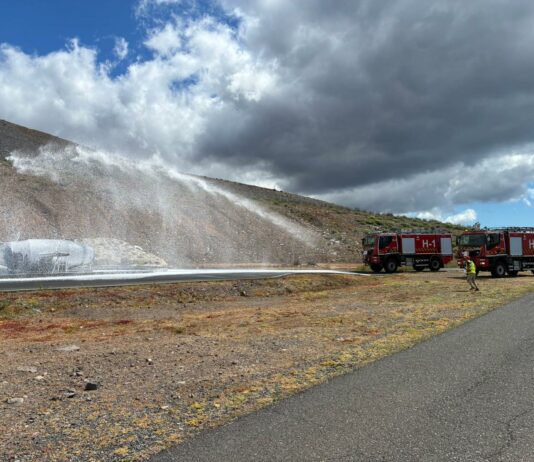 El Aeropuerto de La Gomera lleva a cabo un simulacro general de accidente aéreo