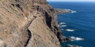 El Cabildo de La Gomera finaliza la limpieza de la carretera de acceso a Puntallana