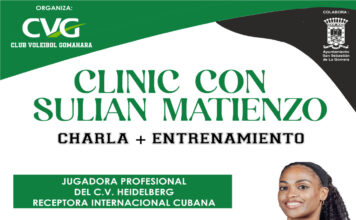 El Gomahara celebra un clínic de voleibol con la jugadora internacionalSulian Matienzo