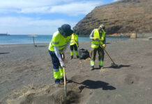 El Ayuntamiento de San Sebastián de La Gomera acondiciona las playas del municipio de cara a la temporada estival