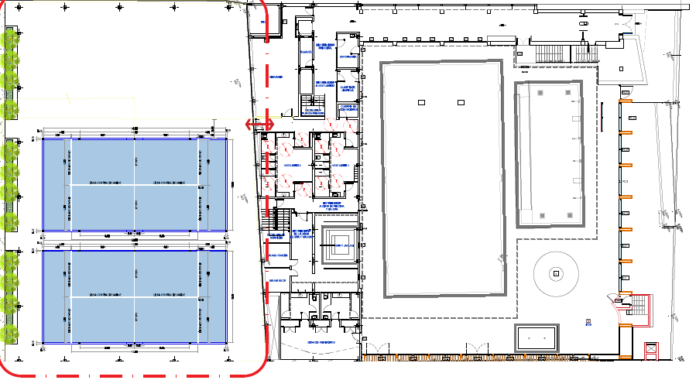 PLANO PISCINA Y CACHAS DE PADEL