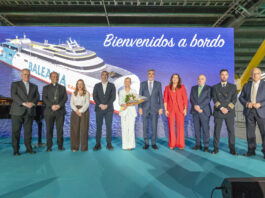 Baleària Canarias presenta el nuevo ‘fast ferry Mercedes Pinto’ que mejora la conectividad entre las islas capitalinas y Fuerteventura