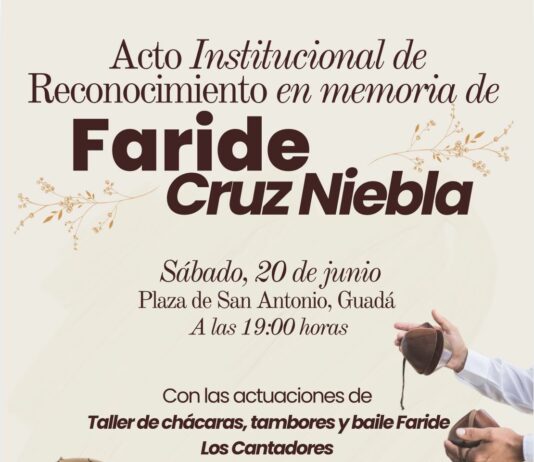 Valle Gran Rey rendirá homenaje a Faride Cruz Niebla con un acto institucional de reconocimiento a su legado cultural