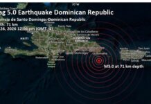 Un sismo de 5,2 sacude a República Dominicana y evacúan preventivamente edificios en la capital