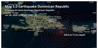 Un sismo de 5,2 sacude a República Dominicana y evacúan preventivamente edificios en la capital