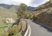 El Cabildo informa del corte total de un tramo de la vía CV-3 en Hermigua por obras de emergencia
