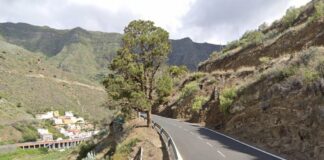El Cabildo informa del corte total de un tramo de la vía CV-3 en Hermigua por obras de emergencia