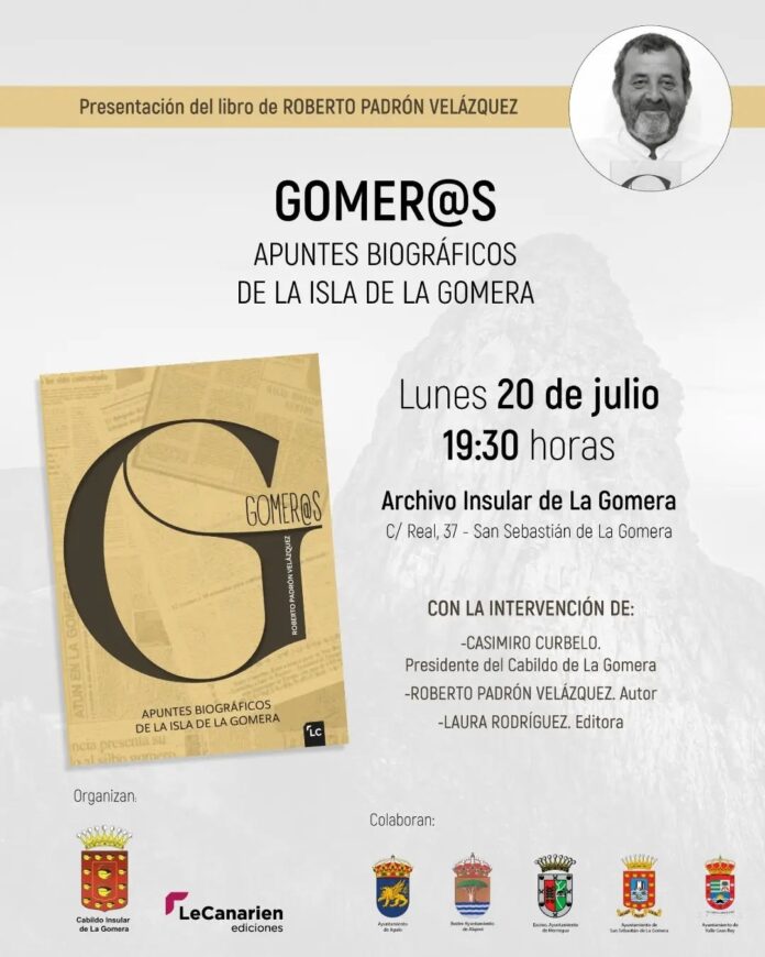 200726 Cartel presentación libro Roberto Padrón en La Gomera