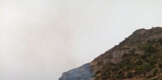 Declarado un conato de incendio en la zona de Vegaipala, término municipal de San Sebastián de La Gomera
