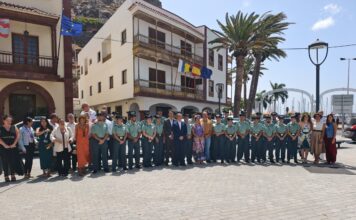 Acto de presentación de los 27 nuevos guardias civiles para La Gomera