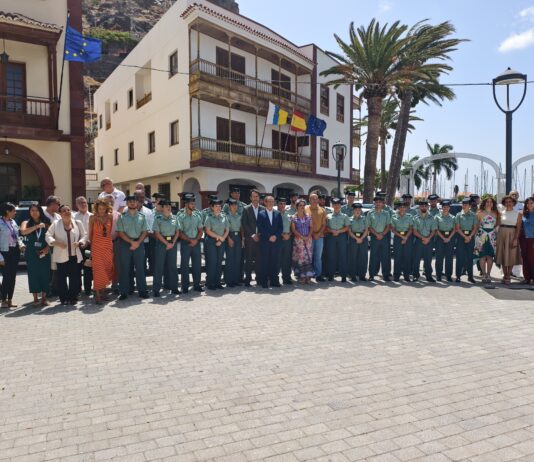 Acto de presentación de los 27 nuevos guardias civiles para La Gomera