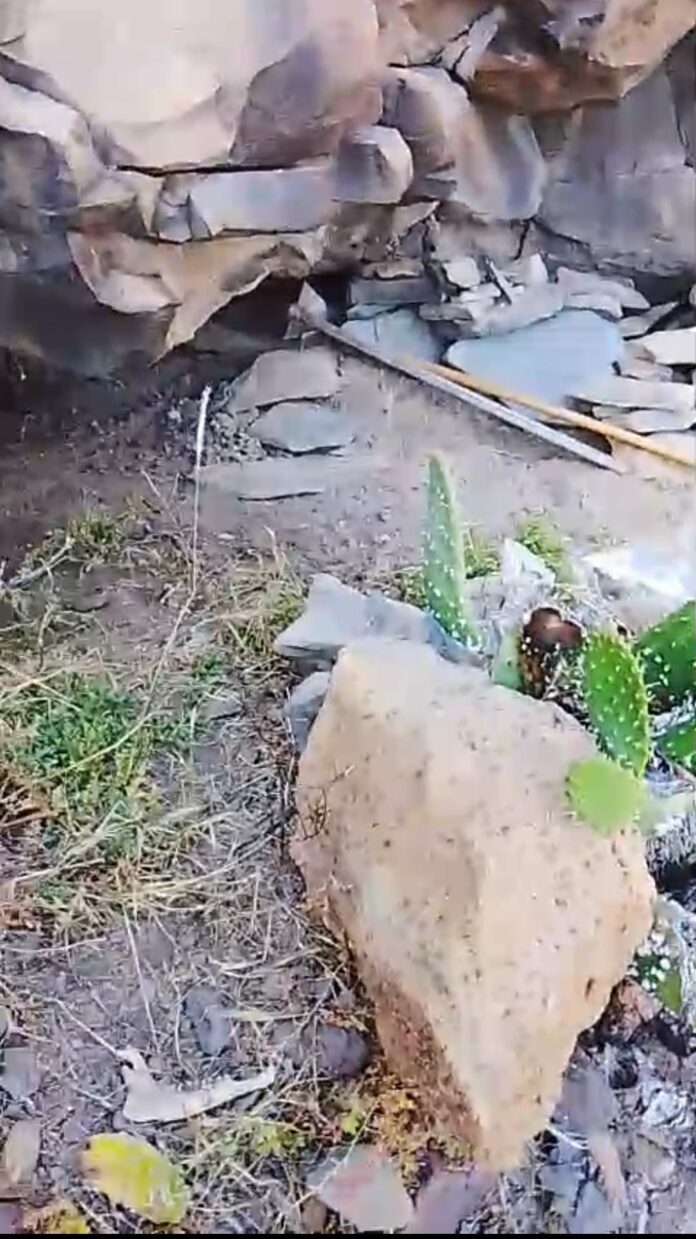 Posible yacimiento arqueológico. Foto remitida por IxLG
