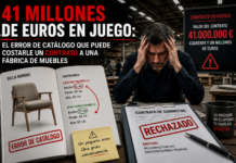 41 millones de euros en juego: el error de catálogo que puede costarle un contrato a una fábrica de muebles