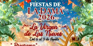 La Dama celebrará sus fiestas en honor a la Virgen de las Nieves del 6 al 9 de agosto
