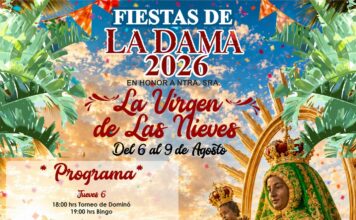 La Dama celebrará sus fiestas en honor a la Virgen de las Nieves del 6 al 9 de agosto
