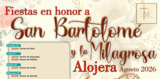 Alojera celebra el centenario de la Virgen Milagrosa con unas fiestas llenas de tradición y convivencia