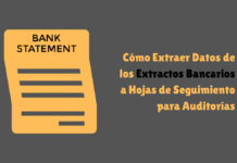 Cómo Extraer Datos de los Extractos Bancarios a Hojas de Seguimiento para Auditorías