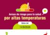 Salud Pública activa avisos de distintos niveles de riesgo en la salud por altas temperaturas en varias zonas de MeteoSalud en Canarias