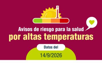 Salud Pública activa avisos de distintos niveles de riesgo en la salud por altas temperaturas en varias zonas de MeteoSalud en Canarias