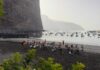 Valle Gran Rey celebra una nueva edición de gimnasia para mayores en la playa con gran éxito de participación