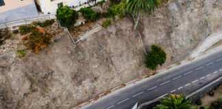 El Cabildo avanza en la estabilización de taludes en el acceso a la costa de Vallehermoso