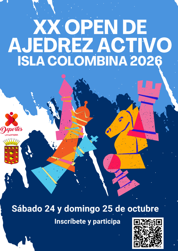 181026 Cartel Open de Ajedrez Activo Isla Colombina 2026
