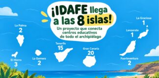 El proyecto IDAFE registra 46 centros educativos inscritos y llega por primera vez a las ocho islas