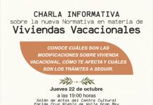 Valle Gran Rey abordará este jueves los cambios en la normativa de viviendas vacacionales en una charla abierta a la ciudadanía