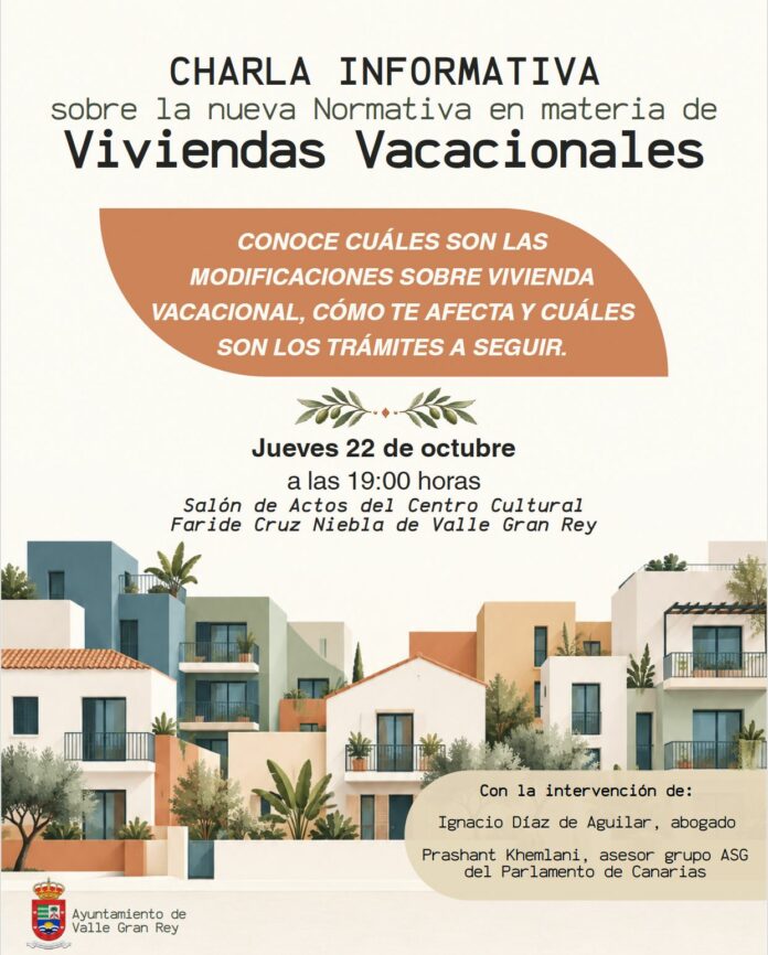 CARTEL CHARLA Viviendas vacacionales Valle Gran Rey