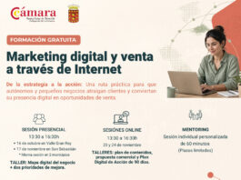 Cabildo y la Cámara de Comercio impulsan la competitividad del comercio de La Gomera con una formación en marketing digital
