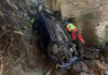Herido grave un hombre de 78 años tras caer con su coche por un barranco en La Gomera