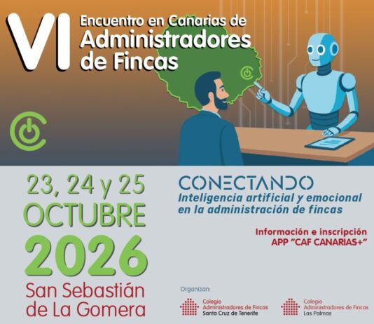 Comienza la cuenta atrás para el VI Encuentro en Canarias de Administradores de Fincas, los días 22, 23 y 24 de octubre, en La Gomera