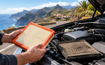 El filtro de aire del coche en La Gomera: la pieza barata que protege al motor del polvo, las curvas y el mar